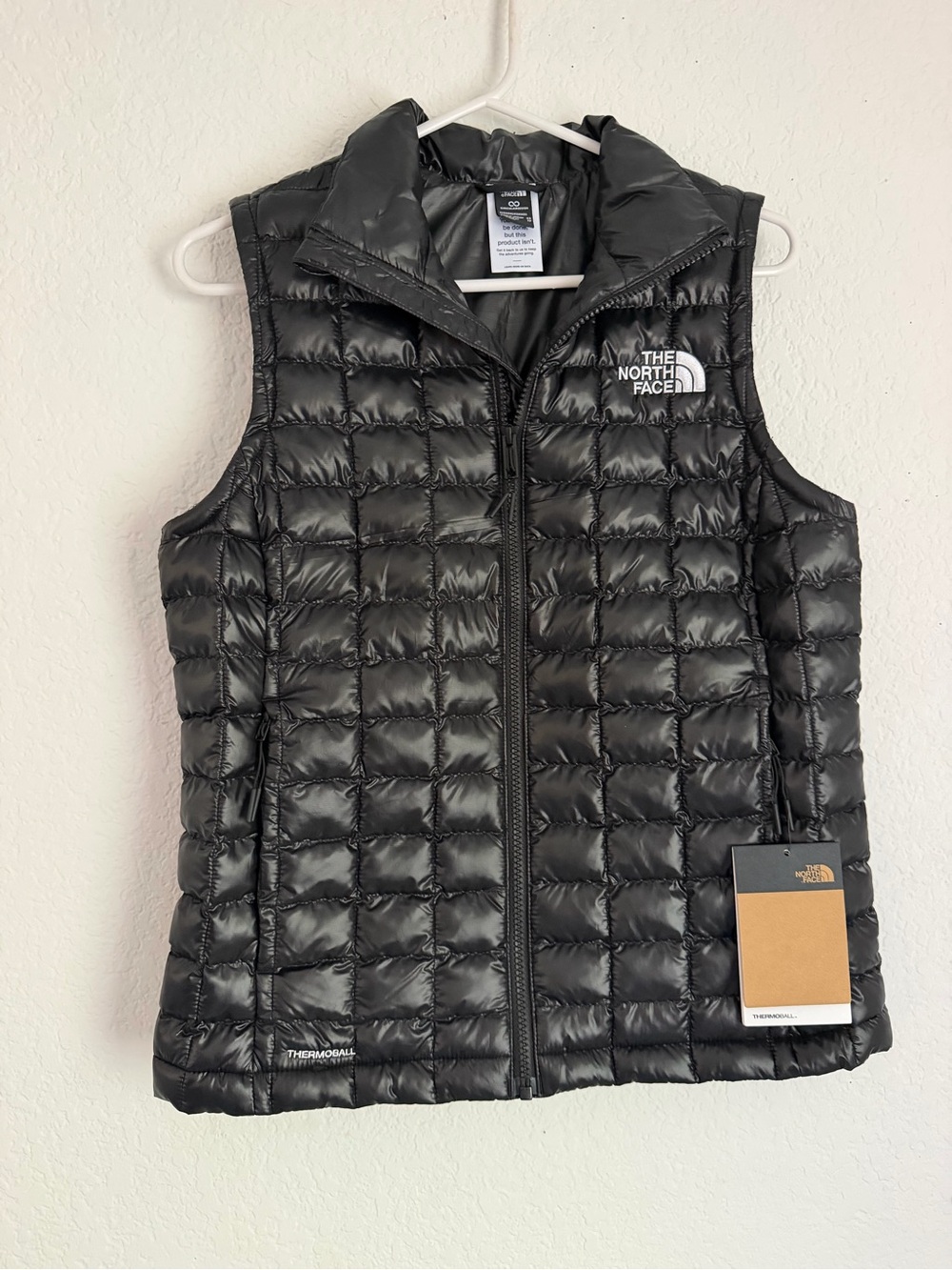 The North Face Black Quilted Puffer Jacket with Logo
